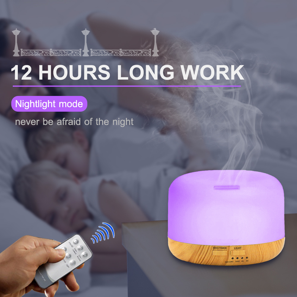 Máy Xông Tinh dầu cao cấp AROMA vân gỗ