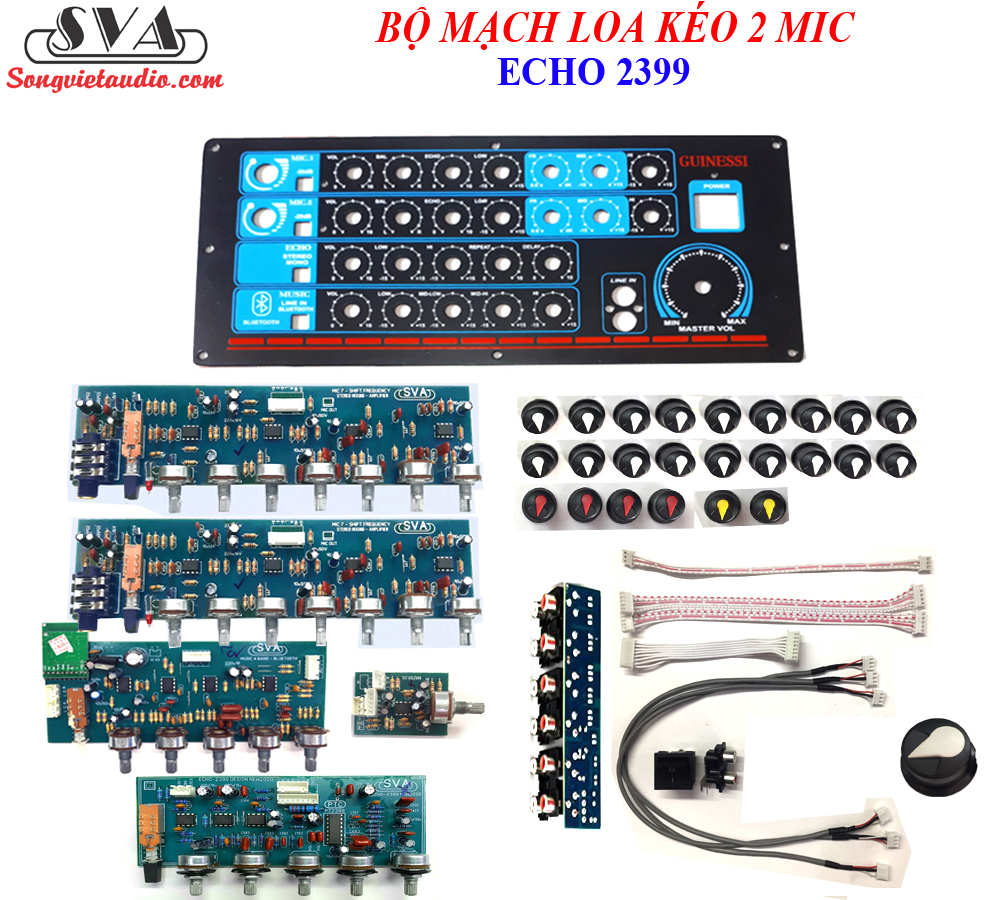 BỘ MẠCH LOA KÉO PRE MIC 7 VOLUME - TẶNG MẶT