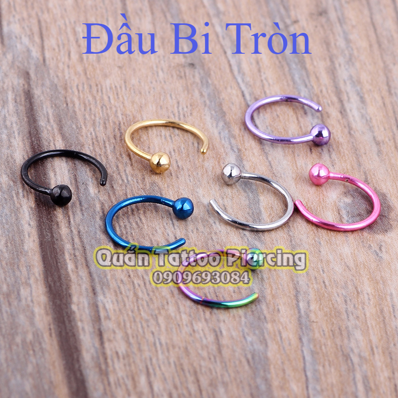 Khuyên Vòng môi, khuyên vòng mũi