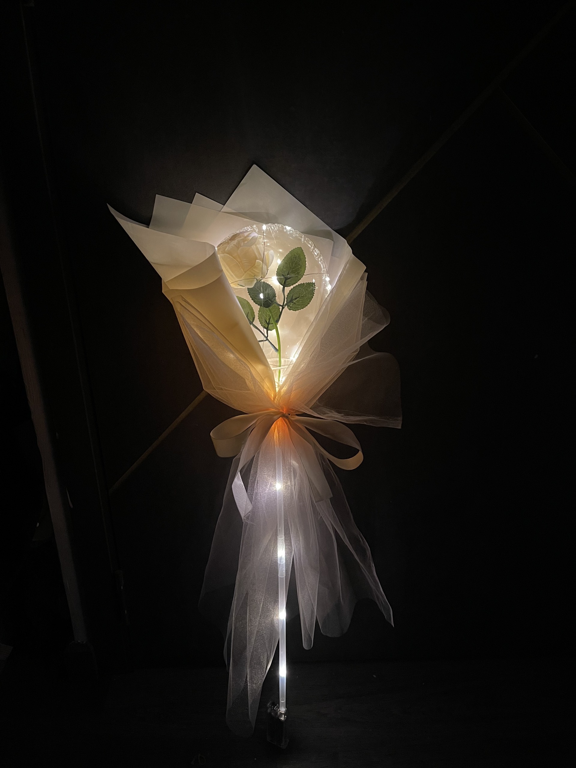 Set Bong Bóng Hoa Hồng DIY (Đèn Led)