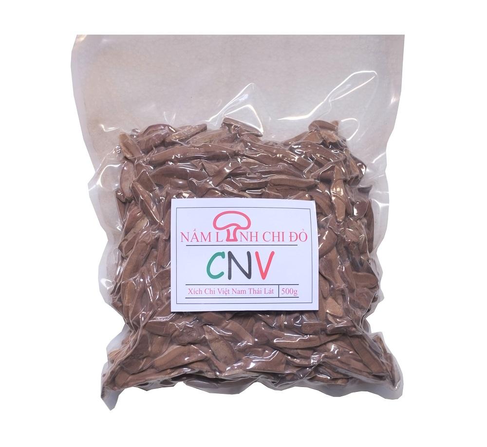 Nấm linh chi đỏ thái lát CNV 500g (Xích chi Việt Nam tự trồng)