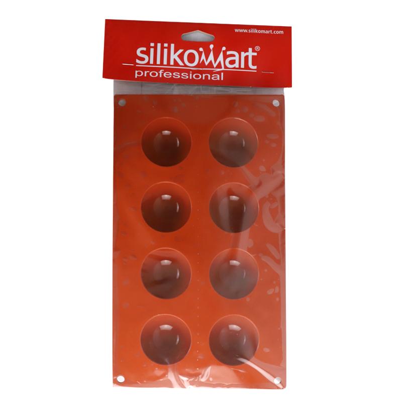 SN Silicone Bộ Tạo Khuôn Hình Dòng Ý Silikomart 8 THẬM CHÍ Hình Bán Nguyệt Bánh Mousse Bánh Nướng Bộ Tạo Khuôn Hình