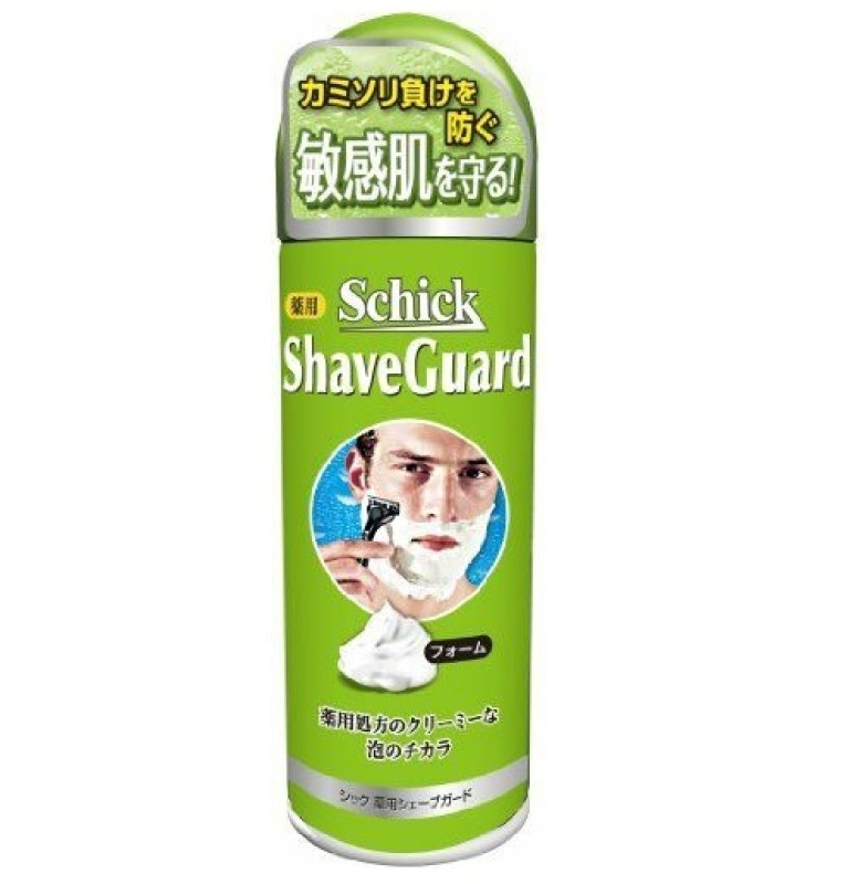Bọt cạo râu Schick ShaveGuard 200g - Nhật Bản