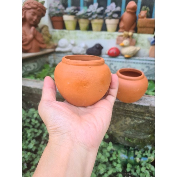 Chậu đất nung Bình Dương chum mini miệng 5 x cao 6.5