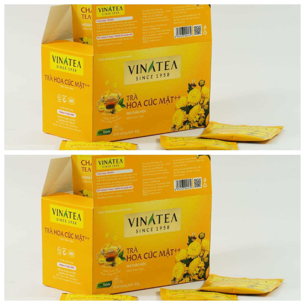 Combo 02 Hộp trà Cúc mật++ Vinatea