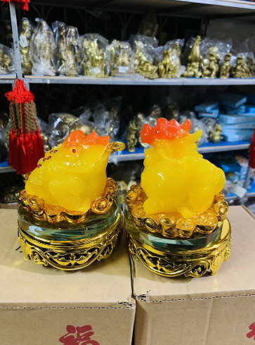 Cóc (Thiềm Thừ)/ Tỳ hưu Ngọc Phong Thủy Đế Kiếng Xoay