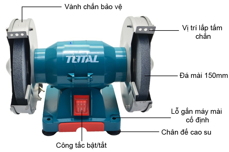 Máy mài hai đá Total TBG15015 - 150mm