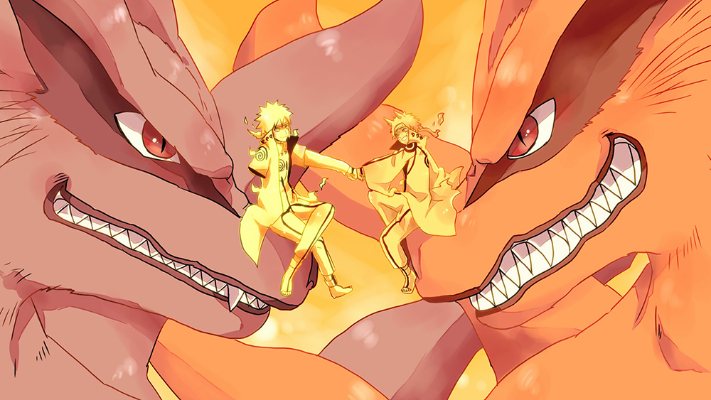 Poster A3 dán tường Anime, decal 30x42 trang trí có keo Naruto Wallpapers 7
