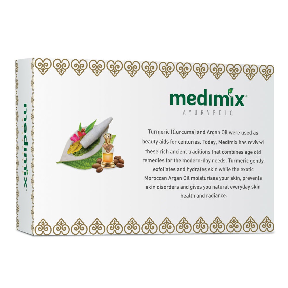 Set 3 Xà Phòng Medimix Nghệ & Dầu Argan ngừa mụn & thâm 125g