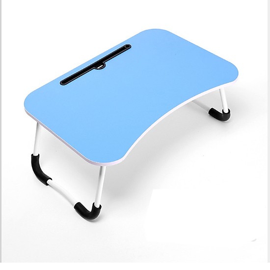 Bàn gỗ laptop co khe để ipad