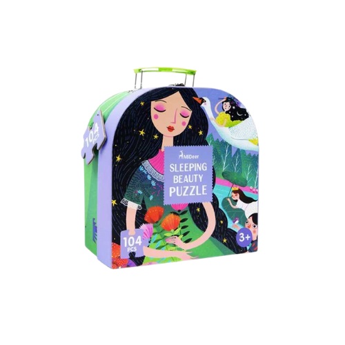Vali Xếp Hình Mideer Nhiều chủ đề 100 miếng, Puzzle Mideer cho bé 3+, Ghép hình Vali Mideer