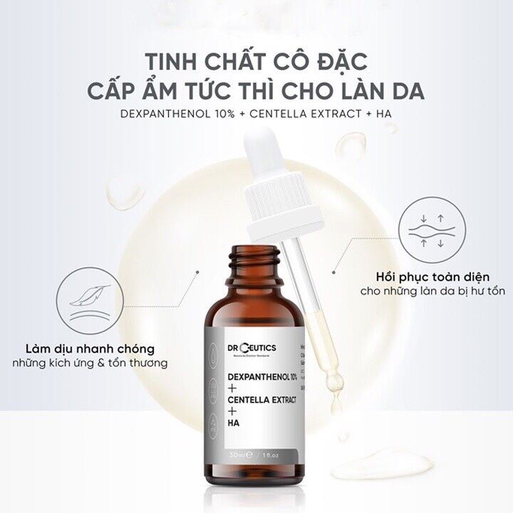 Serum B5 DrCeutics Cấp Ẩm Và Phục Hồi Da Dexpanthenol 10% + Centella Extract + HA (30g)