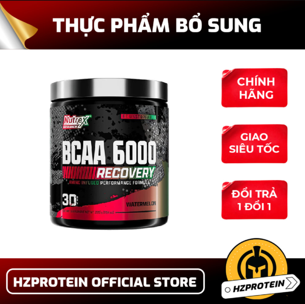 Nutrex BCAA 6000 - Hỗ Trợ Tăng Cơ Bắp & Phục Hồi, 6G BCAA Tỉ Lệ 2:1:1 (30 servings)