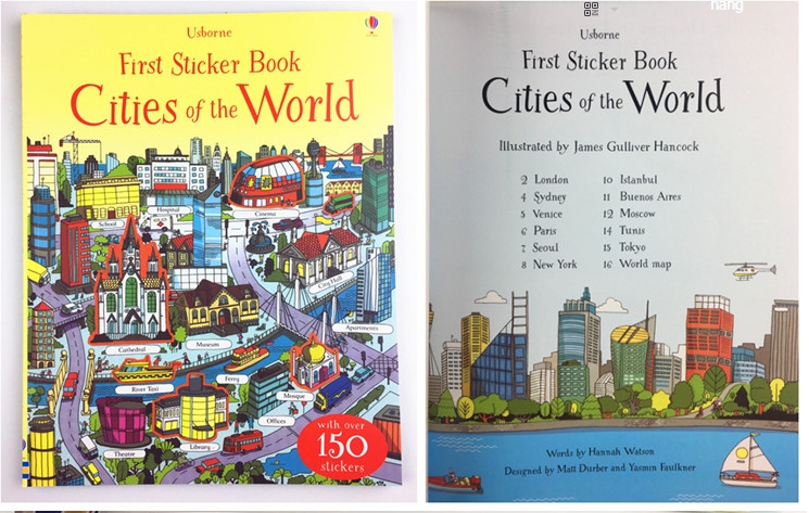 Usborne Sticker Book - Cities of the worlds