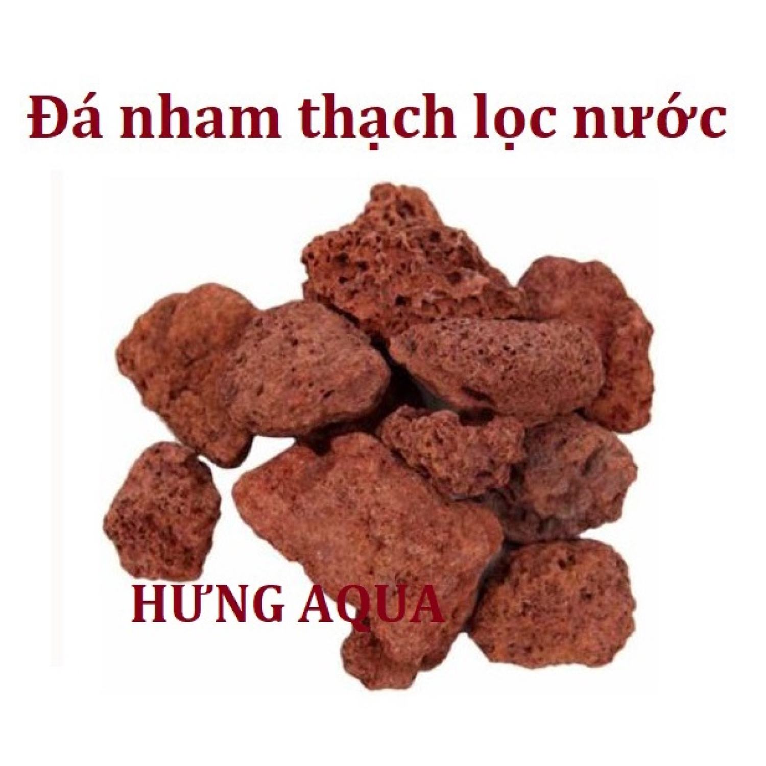 Đá nham thạch - nham thạch lọc nước bể cá, vật liệu lọc nước hồ cá giúp lọc sạch và trong nước.
