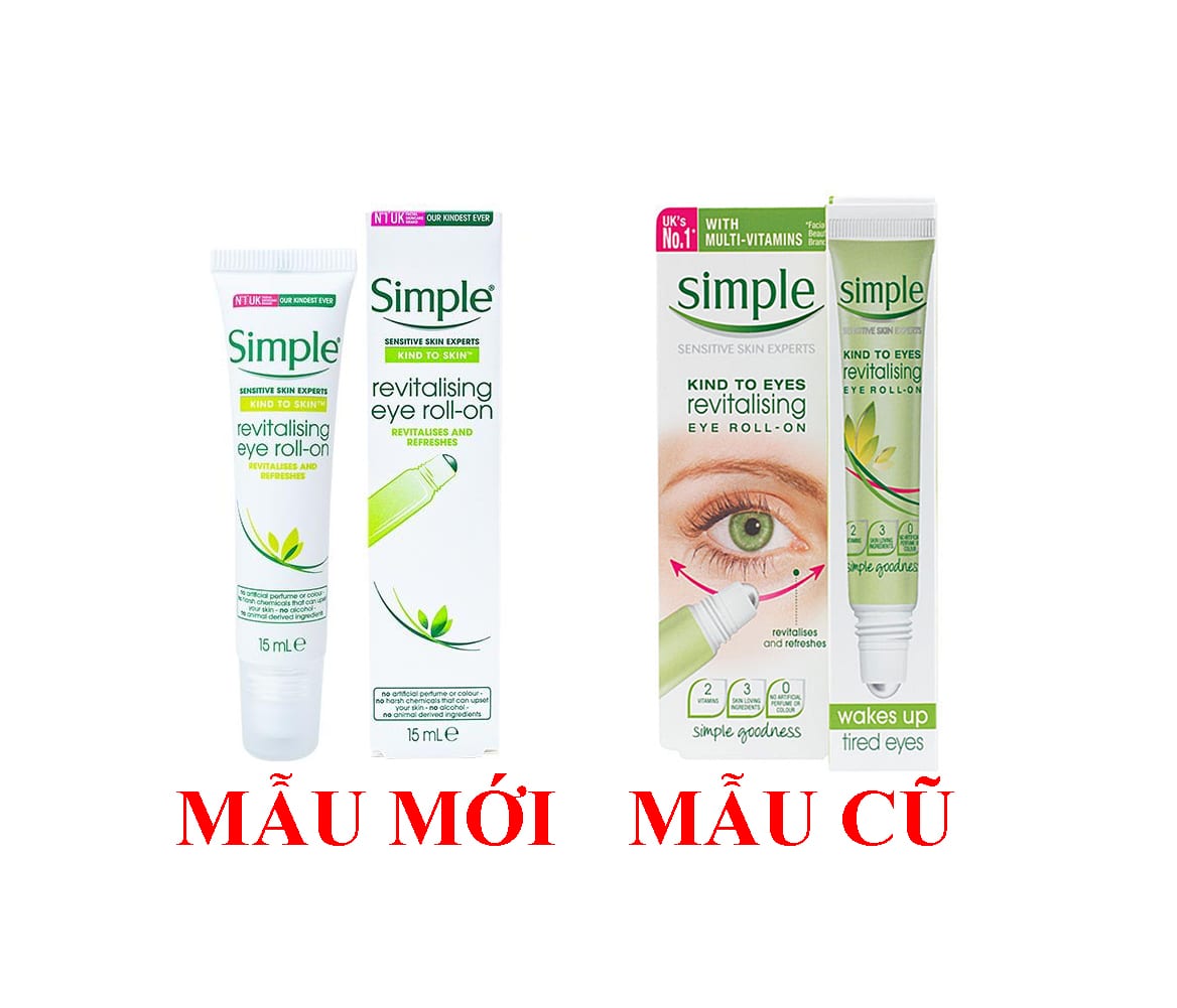 Lăn Dưỡng Mắt Simple Revitalising Eye Roll-On 15ml