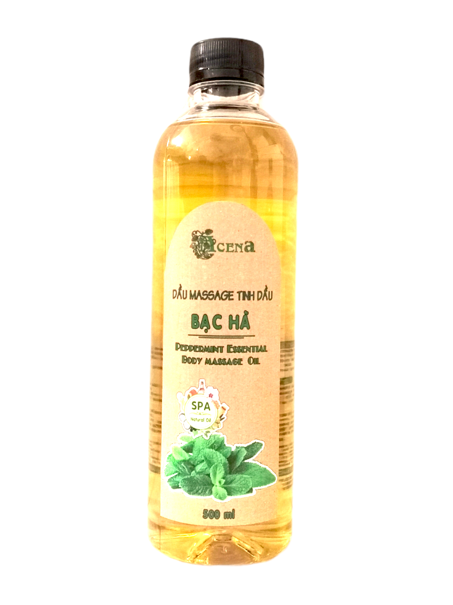 Dầu Massage Body Tinh Dầu Bạc Hà ACENA 500ml