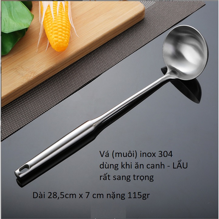 muỗng múc canh inox cán dài siêu đẹp