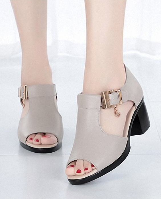 Giày sandal nữ Phong Cách Hàn Quốc Giày cao gót nữ  11.5