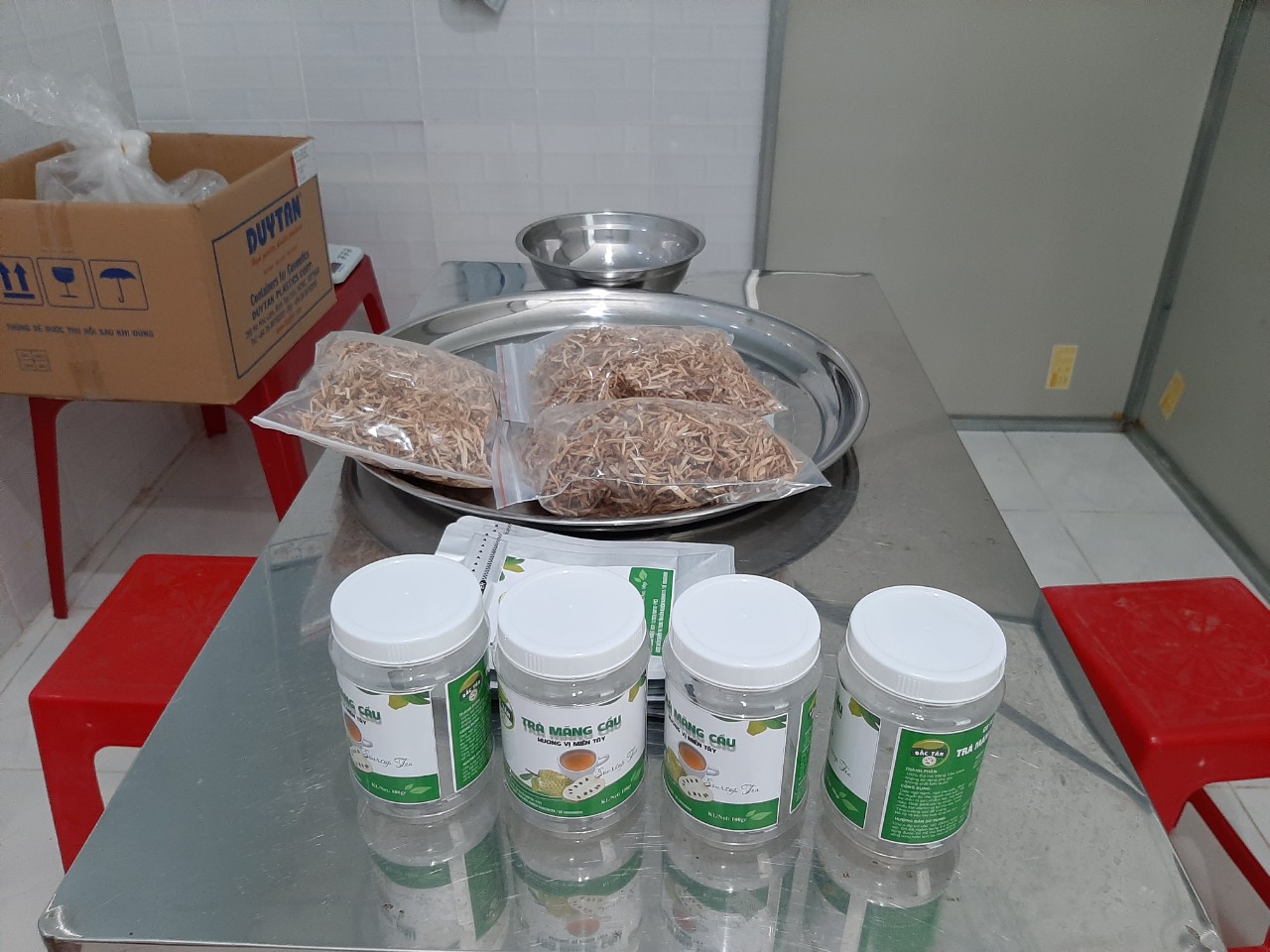 Trà mãng cầu phơi khô chưa rang 1 kg
