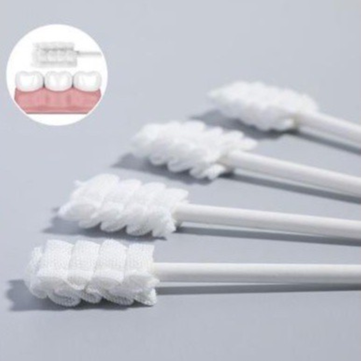 Que Rơ Lưỡi 2 Đầu Cho Bé Sơ Sinh Vkool (1 đầu Rơ Lưỡi 1 Đầu Tăm Bông)