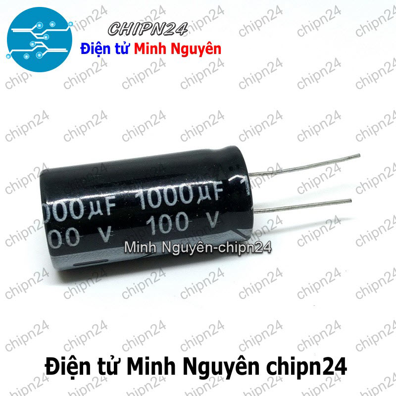 [1 con] (J7) Tụ hóa 1,000uF 100V Đen (18x35mm) (1000uF 100V) - HH001661
