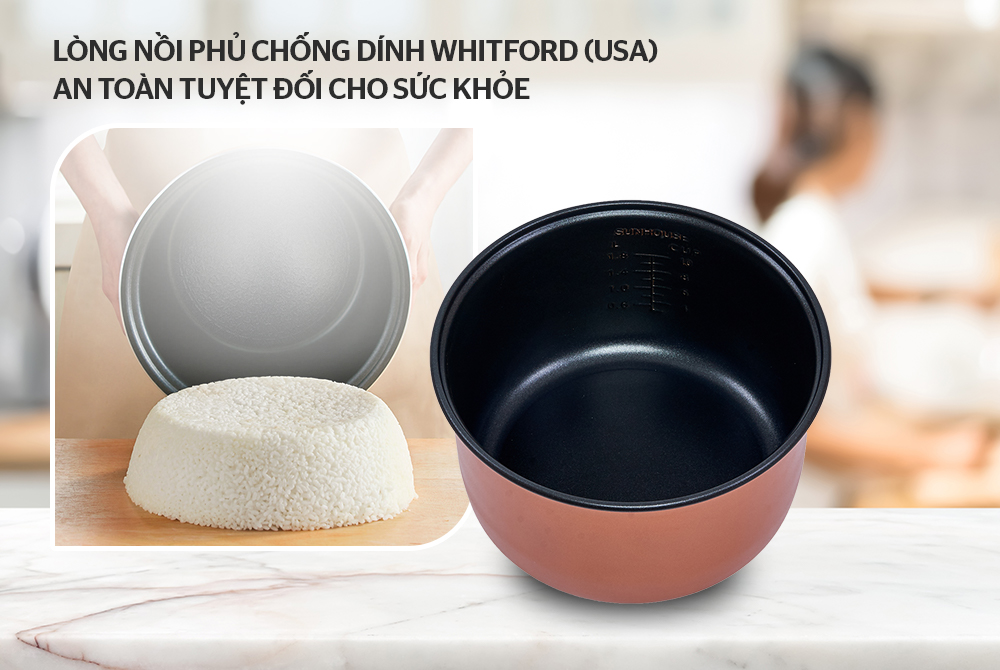 Nồi cơm điện 1.8L SUNHOUSE SHD8601