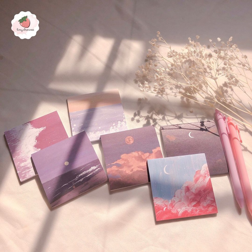 Set 3 tệp note sóng biển 90 tờ