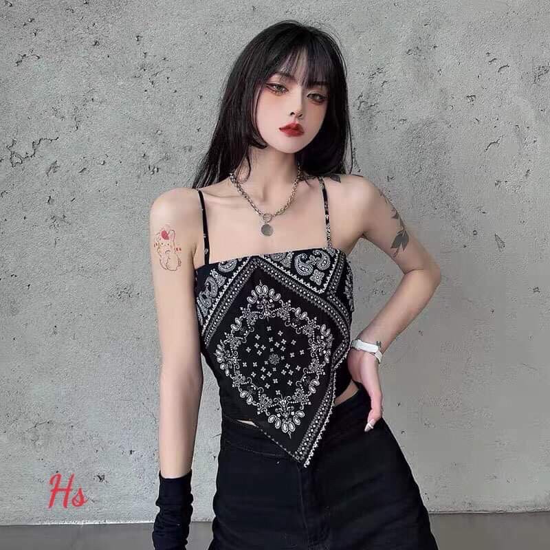 Áo yếm họa tiết hai dây nhỏ