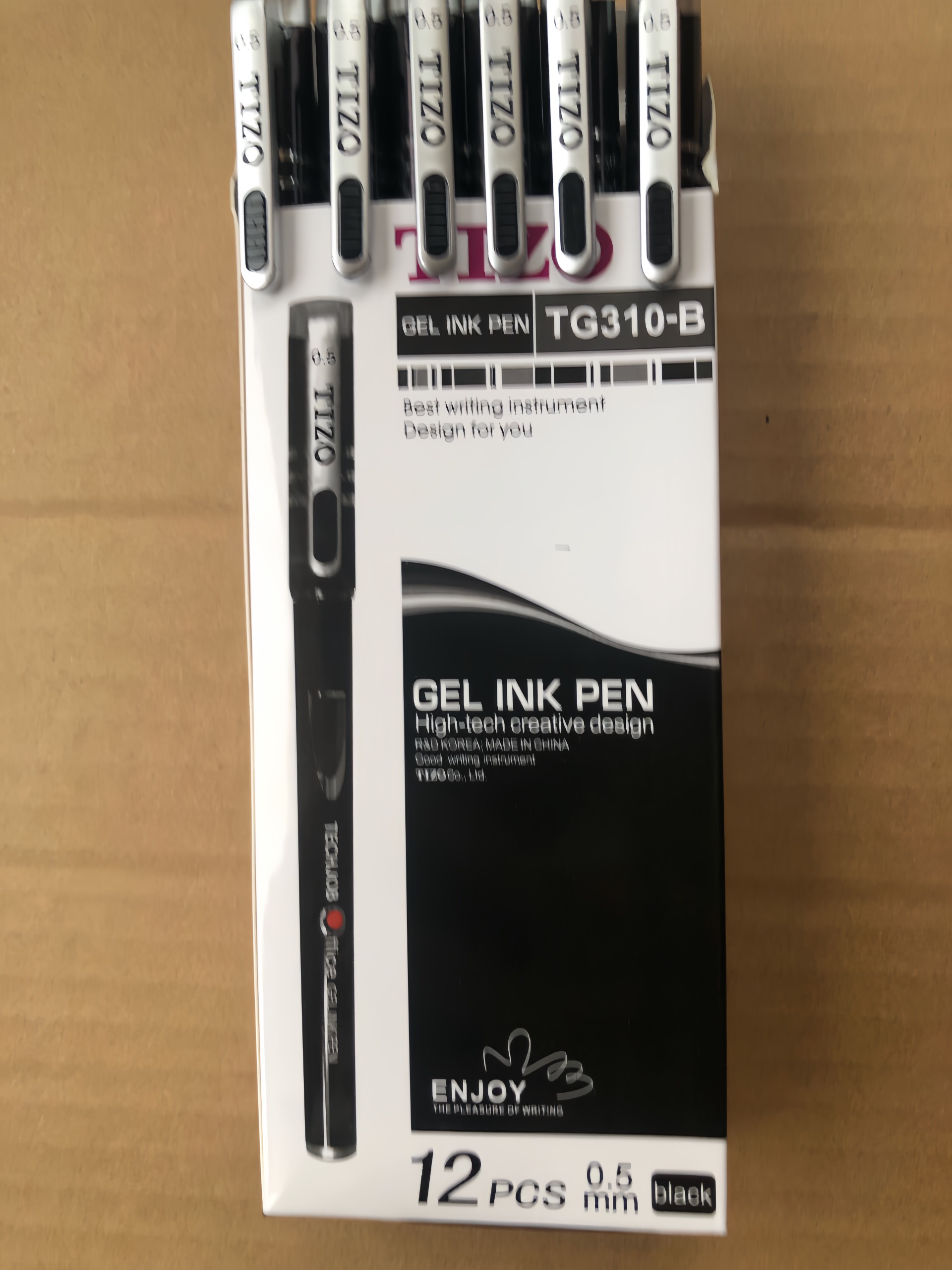 Hộp 12 bút bi nước tizo nét 0.5mm