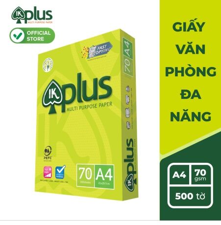 [HCM]Giấy in IK Plus A4 70gsm 1 Ream