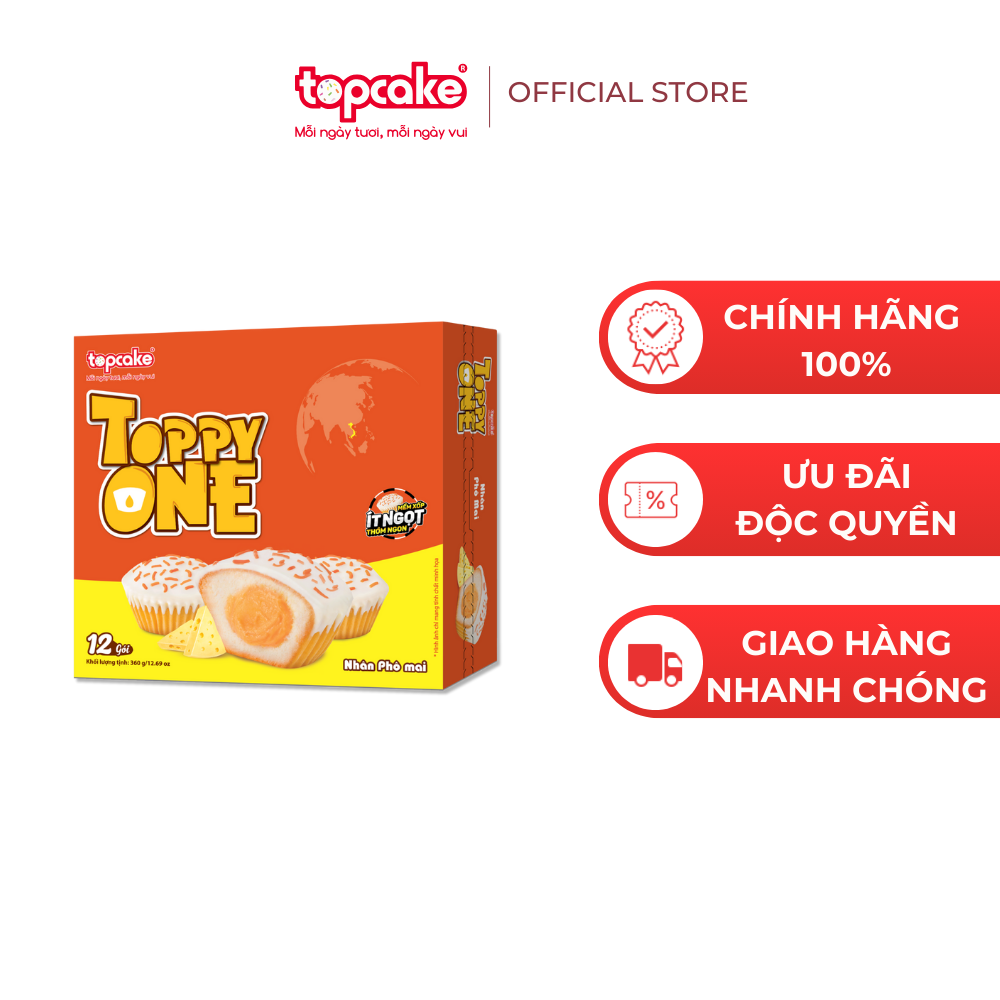 Bánh cupcake TOPPY ONE - Nhân kem phô mai