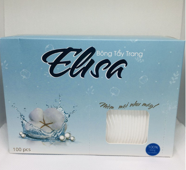 Bông tẩy trang elisa ( hộp 100 miếng )