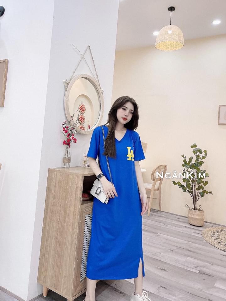 [Yến Trần] Đầm Suông - Váy Suông LA From Rộng, Dáng Dài 1m1, Đan Dây Lưng Cách Điệu