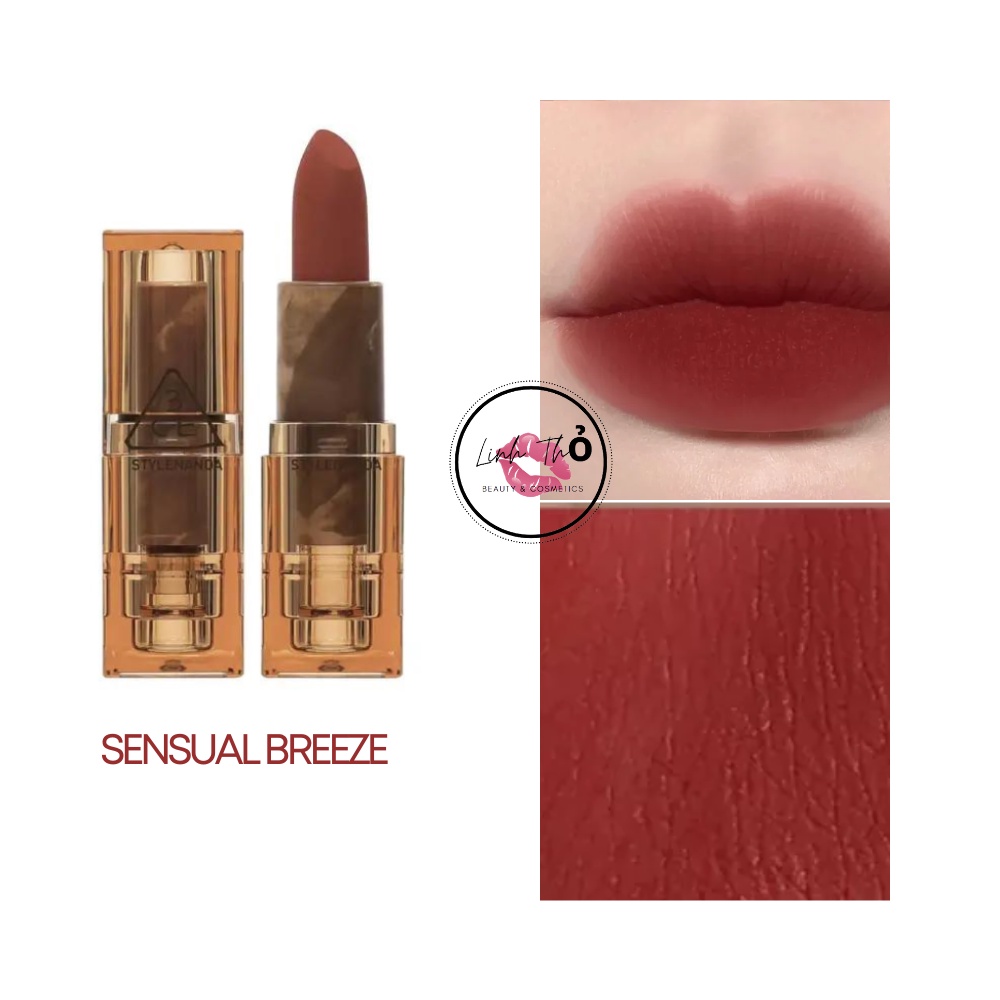 SON THỎI 3CE SOFT MATTE DEEP UNDER MORE DEEP BẢN VÂN ĐÁ Check Hidden Tag Chuẩn