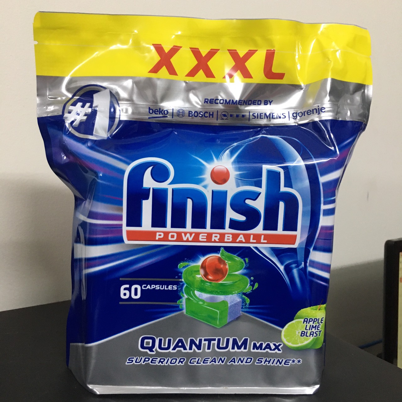 Viên rửa bát Finish Quantum max  túi 60 viên