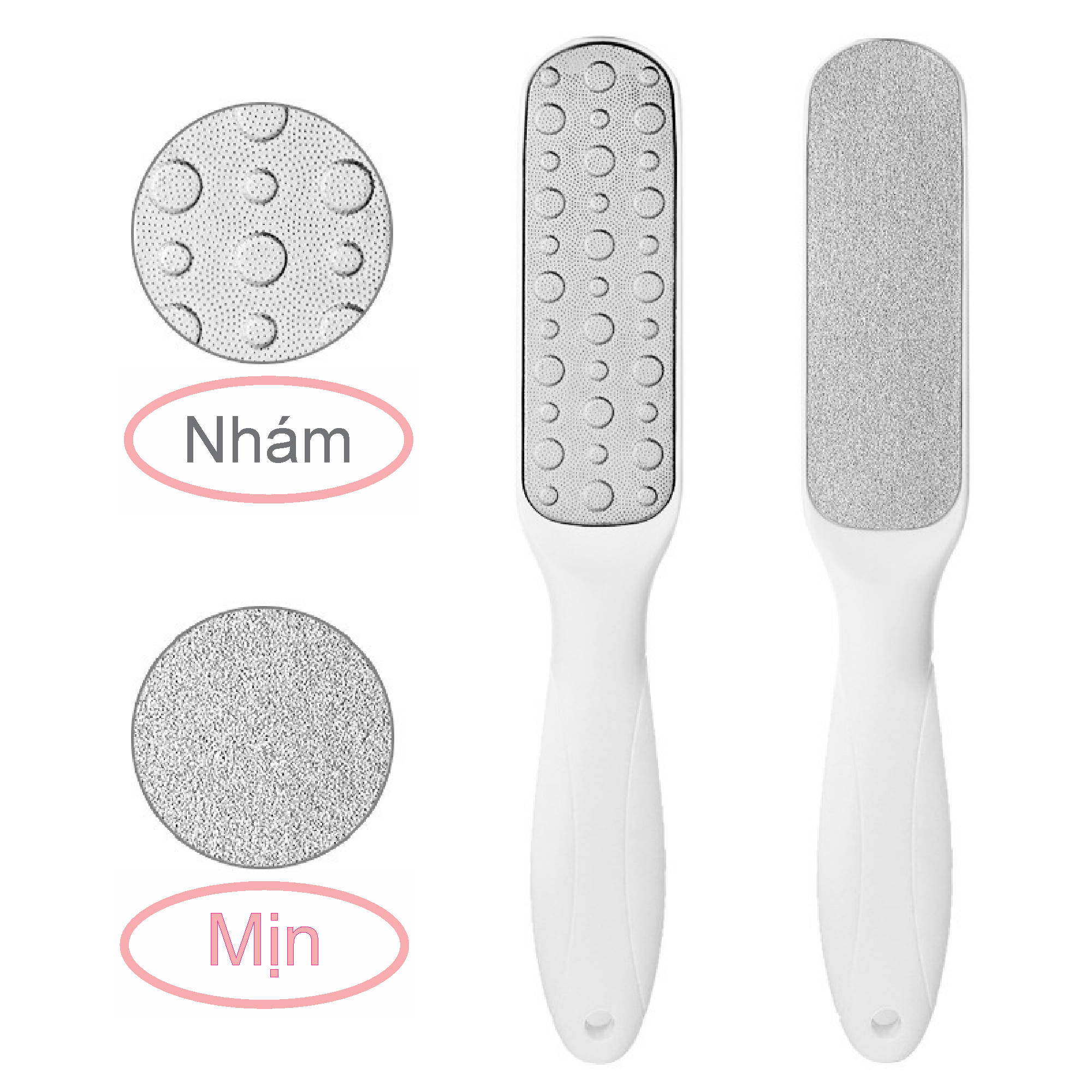 Dụng cụ chà gót chân 2 mặt.