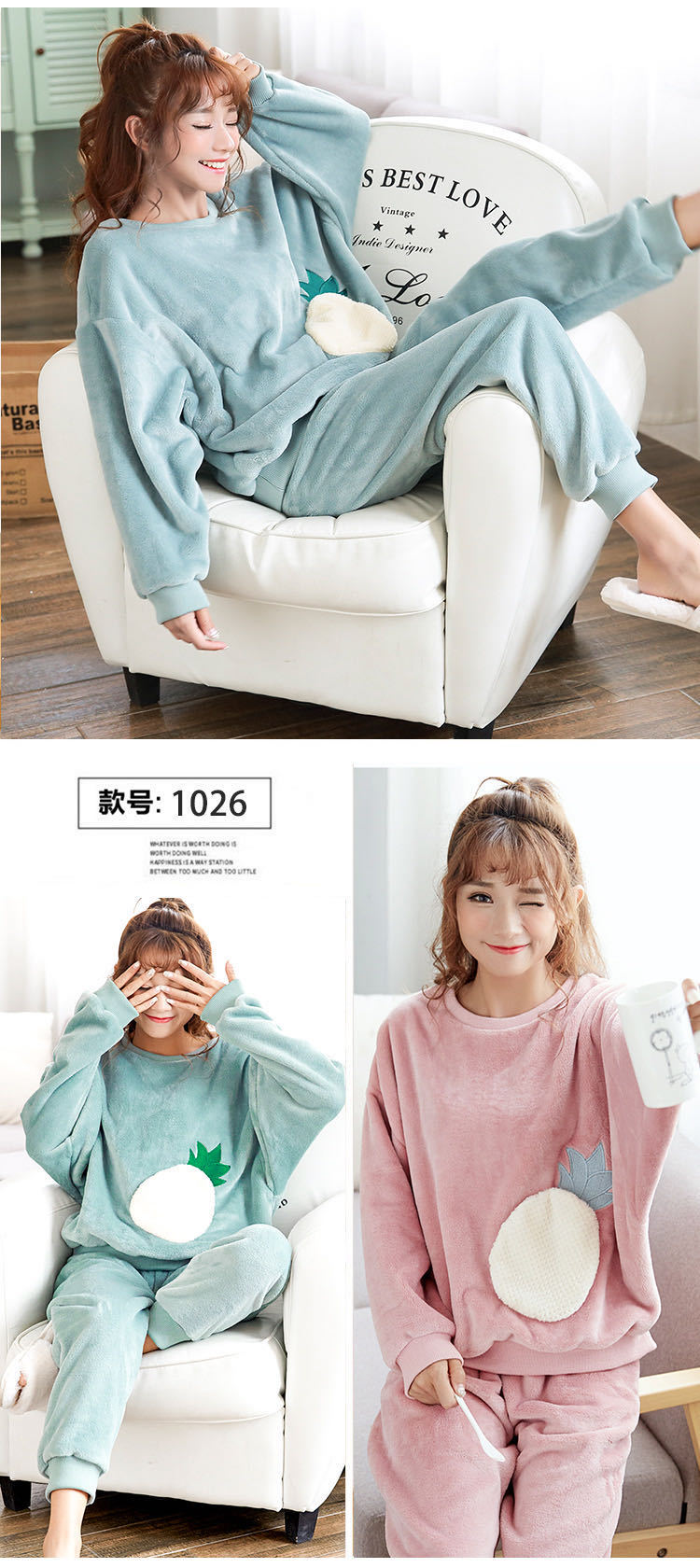 Bộ Mặc Nhà Bông Ấm Áp Siêu Mềm Mịn