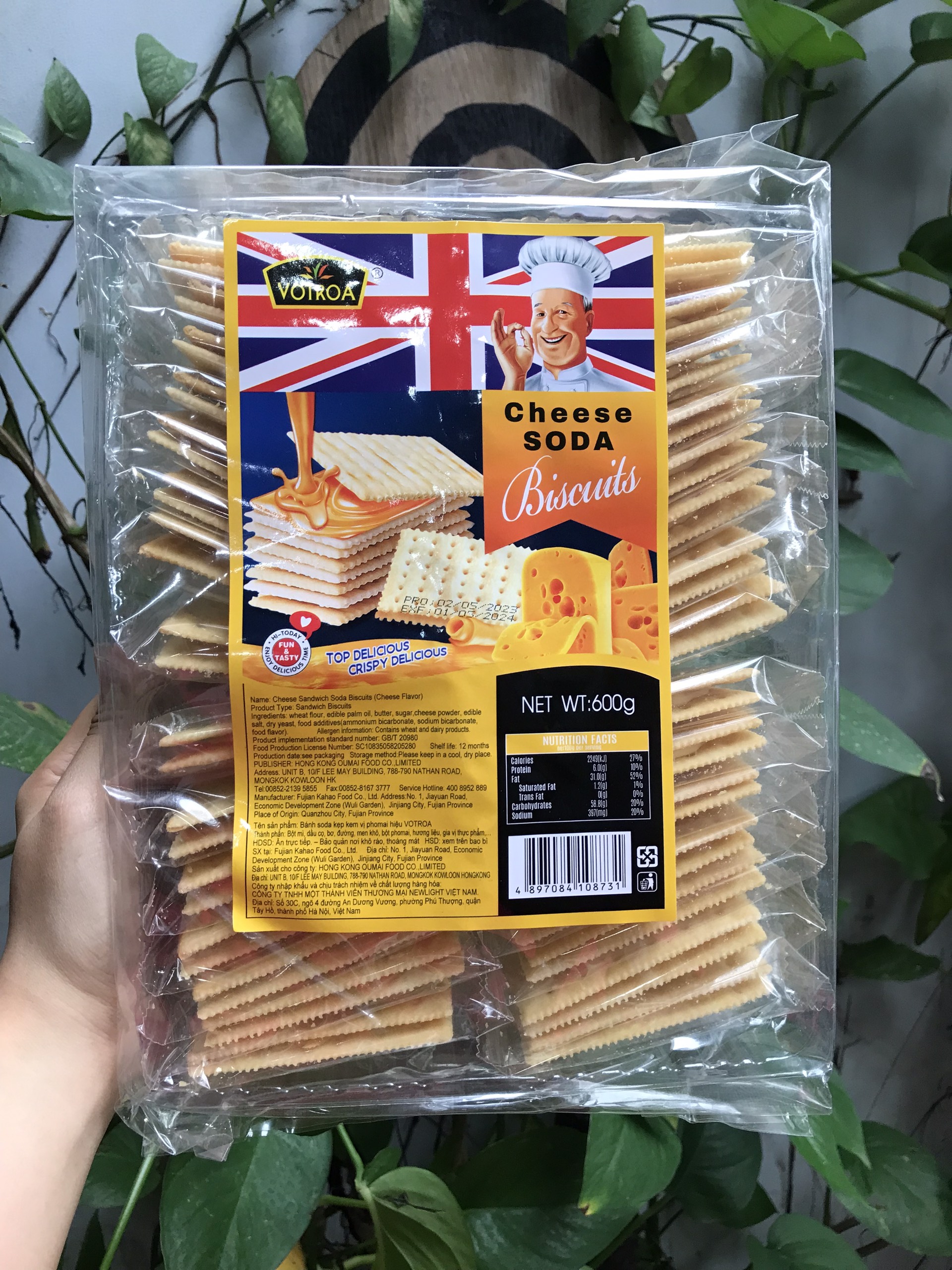 Bánh quy hong kong kẹp kem vị phô mai