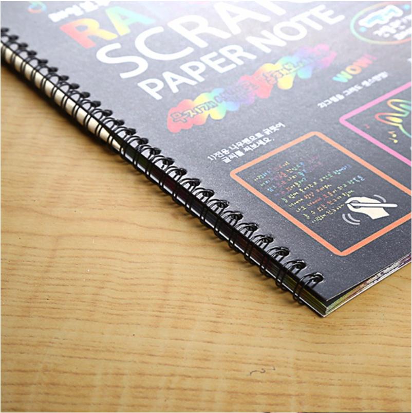 Sổ tay Ma thuật A4 (Rainbow Scratch Paper Note)