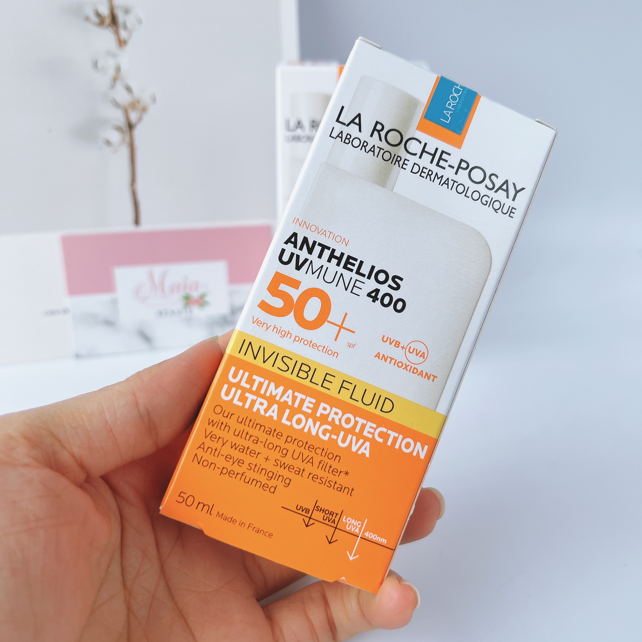Mẫu mới kem chống nắng dạng sữa lỏng mỏng nhẹ la roche-posay anthelios uvmune 400 spf 50+ 50ml - h.e.e cosmetic