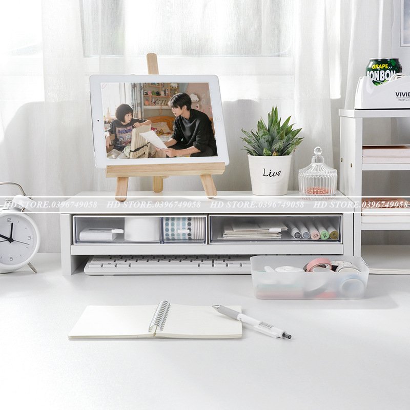 🚛 🆓 KỆ ĐỂ SÁCH - MÁY TÍNH - DECOR - 2 TẦNG 🖥⌨ LẮP GHÉP