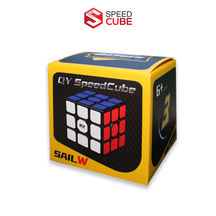 Rubik 3x3 Giá Rẻ QiYi Sail W Viền Đen/ Viền Trắng, Rubik Giá Rẻ QIYI - Shop Speed Cube