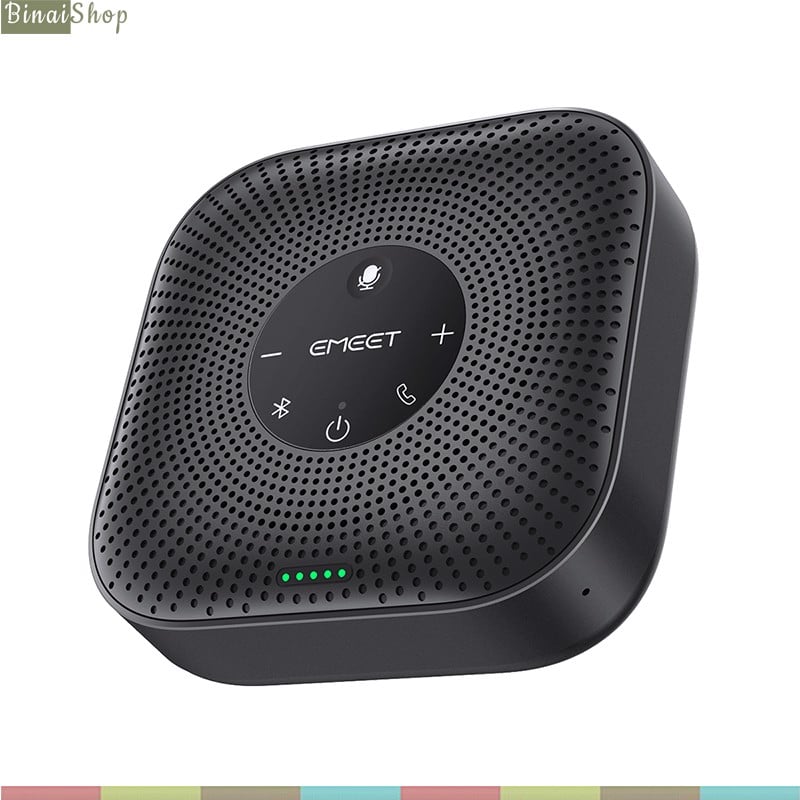 Emeet m0 plus - loa kèm micro họp trực tuyến, voiceia 4.2, bluetooth 5.0, âm thanh full duplex cho nhóm 8 người
