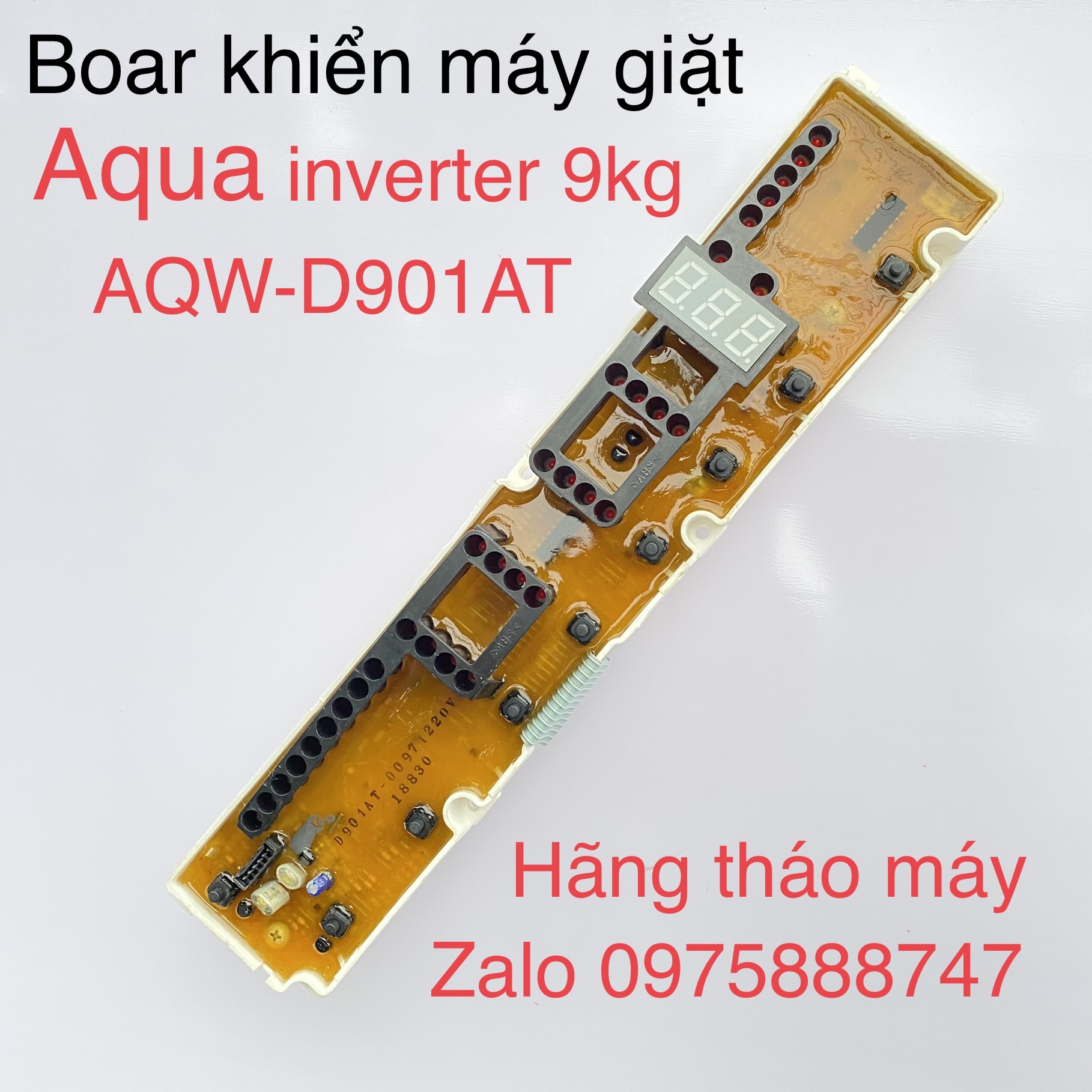 Bo khiển máy giặt aqua inverter 9kg aqw-d901at