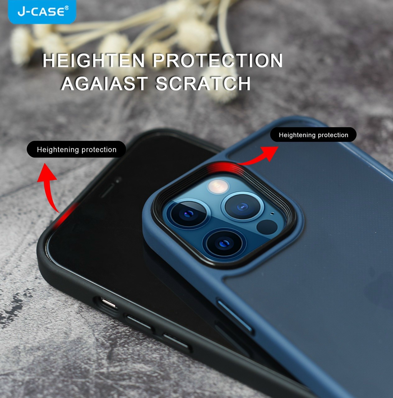 [ỐP LƯNG TRONG VIỀN MÀU] iPhone 13/ 13 Pro/ 13 Pro Max hiệu J-Case