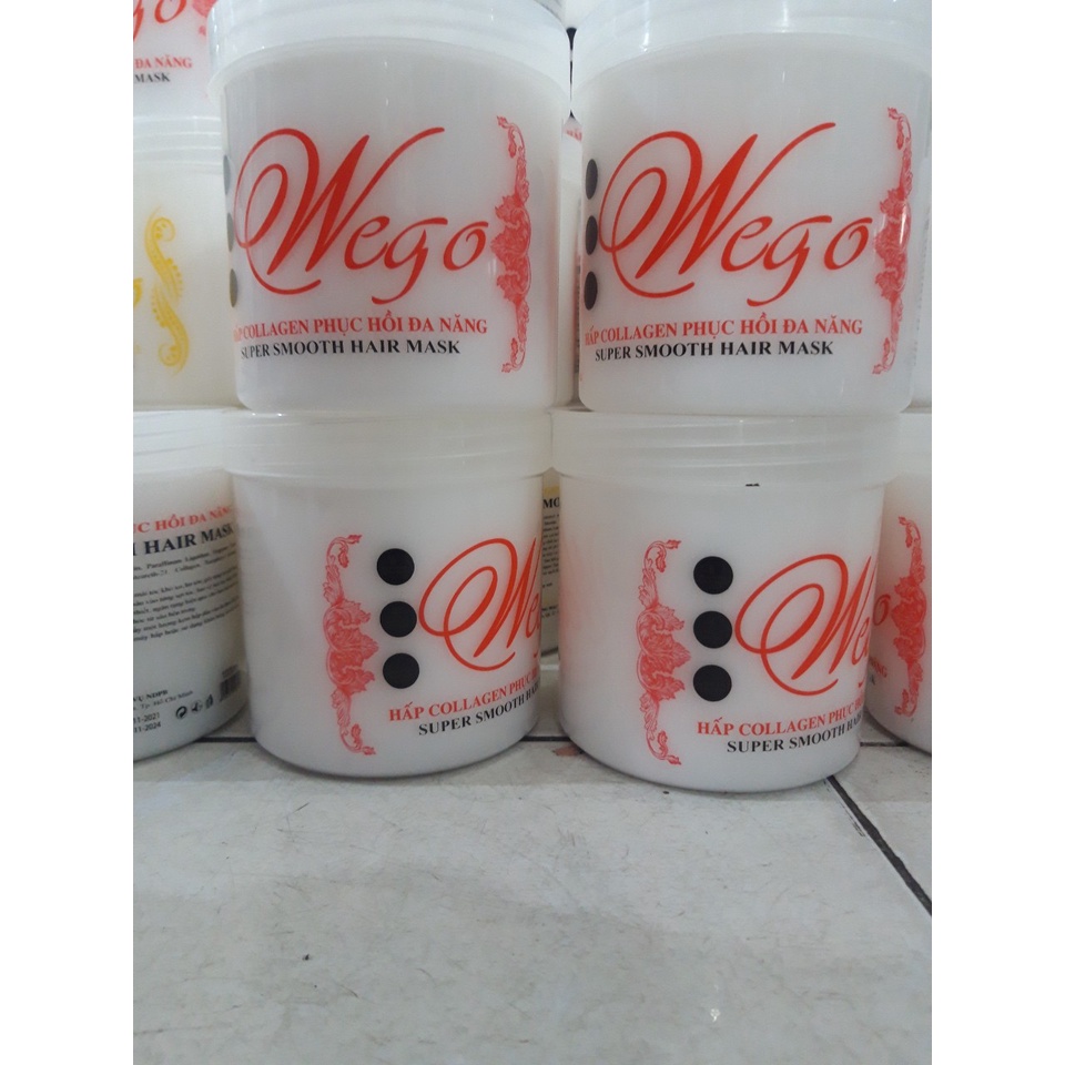 Hấp dầu ủ xả tóc cao cấp Siêu Mềm Mượt, Siêu phục hồi tóc WEGO 1000ml
