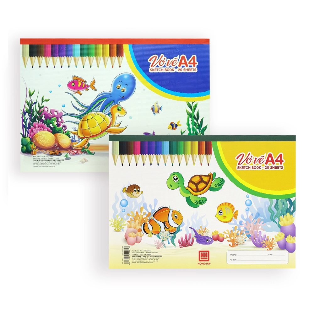Vở vẽ a4 hồng hà 4941
