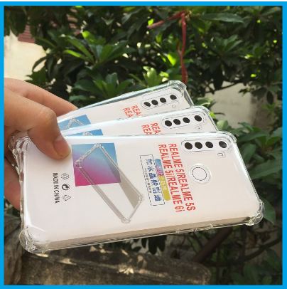 Ốp lưng OPPO Realme 5, Realme 5S, Realme 5i, Realme C3, Realme 6i silicon dẻo trong suốt chống sốc