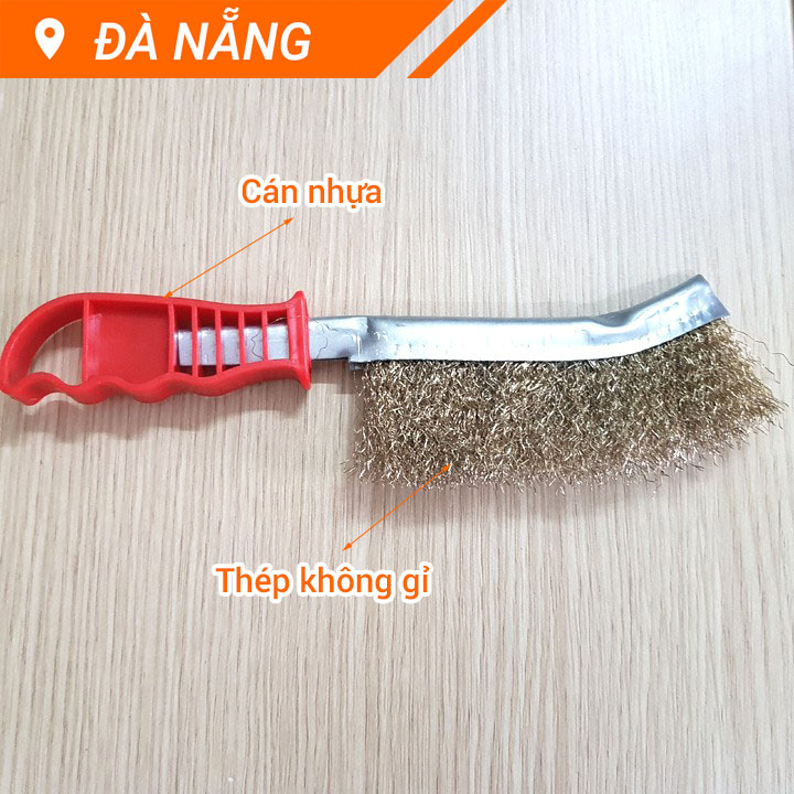 Bàn chải đánh rỉ sắt nhựa đỏ